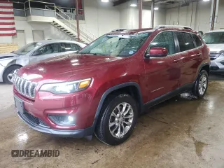2019 Jeep Cherokee Latitude Plus with VIN 1C4PJMLB9KD122500, listed as a Copart auction lot 62504075 with 129,248 mi miles and Salvage title. Bid and sale history available at DreamBid. Image 1.