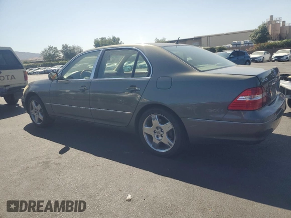 2005 Lexus LS 430 z VIN JTHBN36F555014833, wystawiony jako Copart lot #61096915 z przebiegiem 111 525 mil mil oraz Czysty tytuł • Clean title. Historia ofert i sprzedaży dostępna na DreamBid. Obrazek 2.