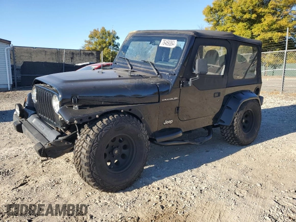 2002 Jeep Wrangler SE with VIN 1J4FA29P22P764181, listed as a Copart auction lot 76469364 with 134,275 mi miles and Salvage Title. Bid and sale history available at DreamBid. Image 1.