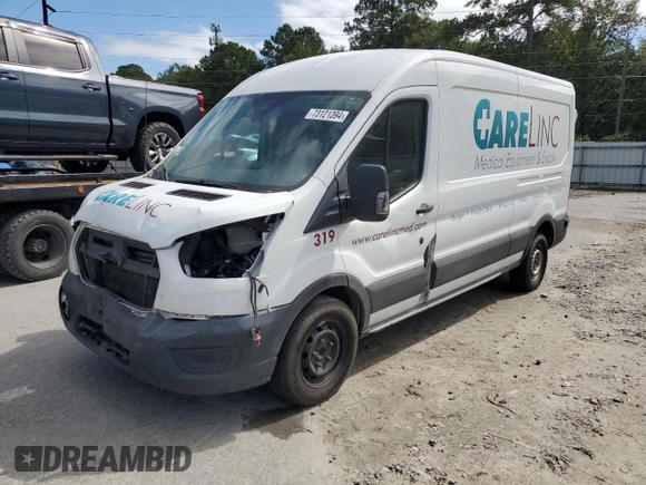 2020 Ford Transit Cargo with VIN 1FTBR1CG4LKA74530, listed as a Copart auction lot 73121394 with 165,713 mi miles and Salvage Title. Bid and sale history available at DreamBid. Image 1.