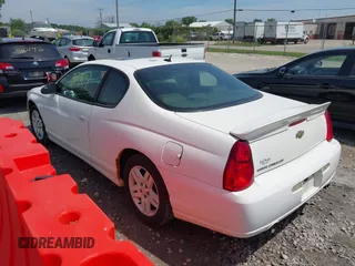 2006 Chevrolet Monte Carlo with VIN 2G1WN151069360217, listed as a IAAI auction lot 42607093 with 219,645 mi miles and . Bid and sale history available at DreamBid. Image 3.