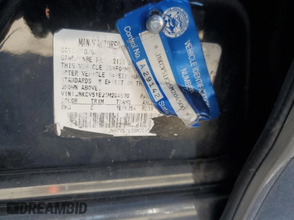 2005 Infiniti G35 z VIN JNKCV51E25M204500, wystawiony jako Copart lot #54268805 z przebiegiem Nie podano mil oraz Szkoda całkowita • Salvage title. Historia ofert i sprzedaży dostępna na DreamBid. Obrazek 13.