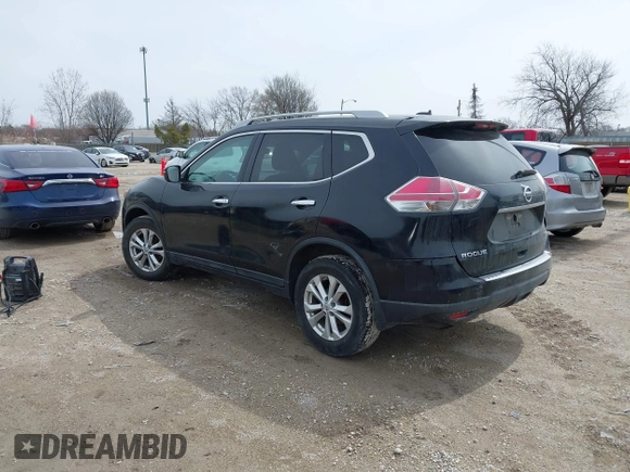 2015 Nissan Rogue SV with VIN 5N1AT2MV2FC811122, listed as a IAAI auction lot 41942521 with 186,965 mi miles. Bid and sale history available at carsss.com. Image 3.