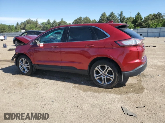 2015 Ford Edge Titanium z VIN 2FMTK3K80FBB76738, wystawiony jako Copart lot #56883875 z przebiegiem 66 197 mil mil oraz Szkoda całkowita • Salvage title. Historia ofert i sprzedaży dostępna na DreamBid. Obrazek 2.