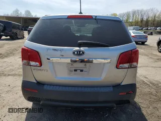 2013 Kia Sorento LX with VIN 5XYKTDA64DG350077, listed as a Copart auction lot 54119105 with 120,349 mi miles and Salvage Title. Bid and sale history available at carsss.com. Image 6.