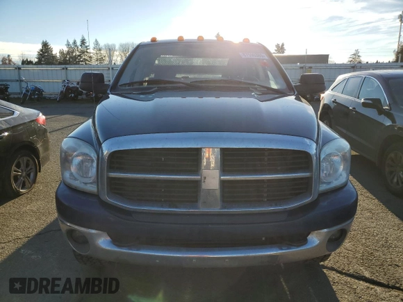 2007 Dodge Ram 2500 SLT with VIN 1D7KS28C57J553668, listed as a Copart auction lot 87590385 with 210,170 mi miles and Salvage Title. Bid and sale history available at carsss.com. Image 5.