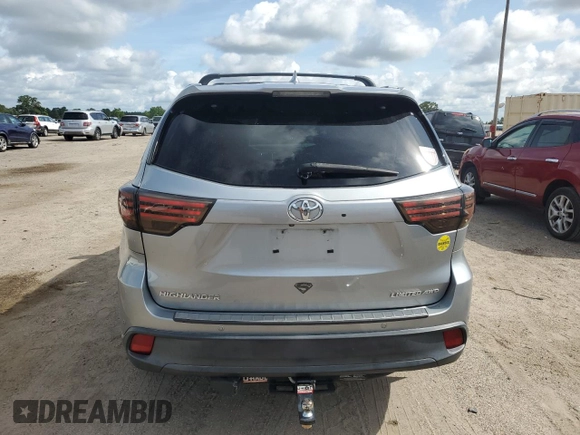 2016 Toyota Highlander Limited with VIN 5TDDKRFH1GS290074, listed as a Copart auction lot 59909005 with 205,380 mi miles and Salvage title. Bid and sale history available at DreamBid. Image 6.