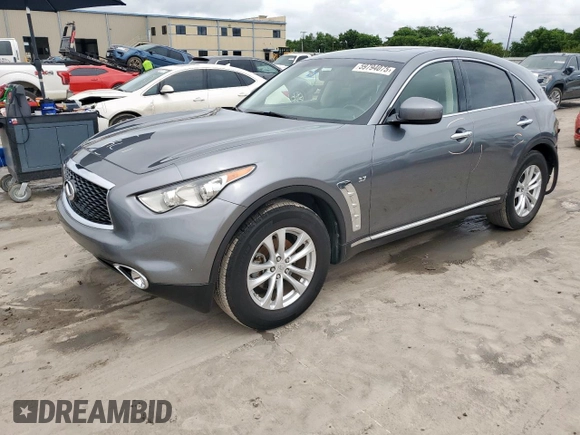 2017 Infiniti QX70 z VIN JN8CS1MU7HM141618, wystawiony jako Copart lot #59794075 z przebiegiem 114 272 mil mil oraz Szkoda całkowita • Salvage title. Historia ofert i sprzedaży dostępna na DreamBid. Obrazek 1.