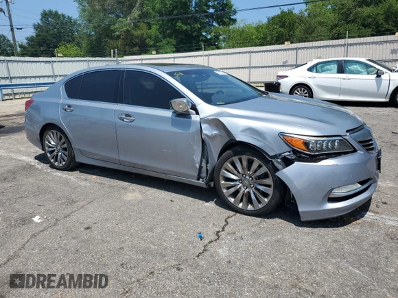 2016 Acura RLX Tech Pkg with VIN JH4KC1F55GC000303, listed as a Copart auction lot 55260834 with 196,922 mi miles and Salvage Title. Bid and sale history available at carsss.com. Image 4.