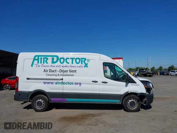 2023 Ford Transit Cargo with VIN 1FTBR1C89PKC07197, listed as a IAAI auction lot 42228682 with 39,306 mi miles and . Bid and sale history available at DreamBid. Image 13.