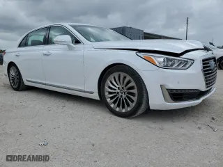 2017 Genesis G90 3.3T Premium with VIN KMHG34JA0HU034816, listed as a Copart auction lot 79538684 with 28,647 mi miles and Non Repairable. Bid and sale history available at carsss.com. Image 4.
