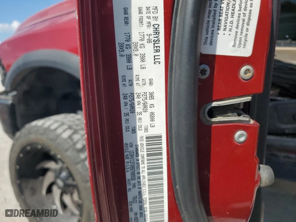 2009 Dodge Ram 1500 SLT with VIN 1D3HV13T09S708936, listed as a Copart auction lot 71843704 with 91,627 mi miles and Salvage Title. Bid and sale history available at carsss.com. Image 12.