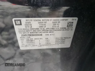 2016 GMC Terrain SLE with VIN 2GKFLTEK3G6330248, listed as a Copart auction lot 42965725 with 175,484 mi miles and Salvage Title. Bid and sale history available at carsss.com. Image 13.