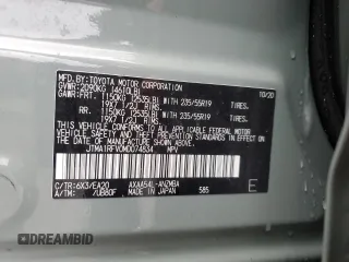 2021 Toyota RAV4 XLE Premium with VIN JTMA1RFV0MD074834, listed as a Copart auction lot 58466965 with 71,623 mi miles and Salvage title. Bid and sale history available at DreamBid. Image 12.