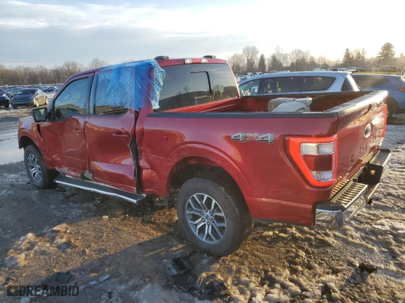 2022 Ford F-150 XL with VIN 1FTFW1E84NKE59606, listed as a Copart auction lot 48533335 with 41,219 mi miles and Salvage Title. Bid and sale history available at carsss.com. Image 2.
