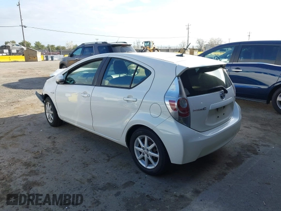 2012 Toyota Prius c One with VIN JTDKDTB38C1514005, listed as a IAAI auction lot 41903868 with 62,344 mi miles. Bid and sale history available at carsss.com. Image 3.