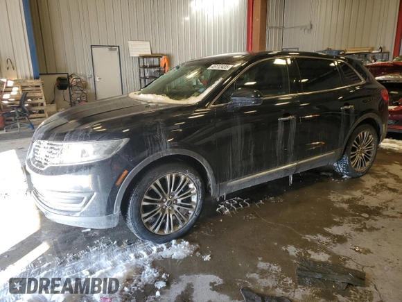 2016 Lincoln MKX Reserve with VIN 2LMTJ8LRXGBL38078, listed as a Copart auction lot 45112435 with 132,125 mi miles and Clean Title. Bid and sale history available at carsss.com. Image 1.