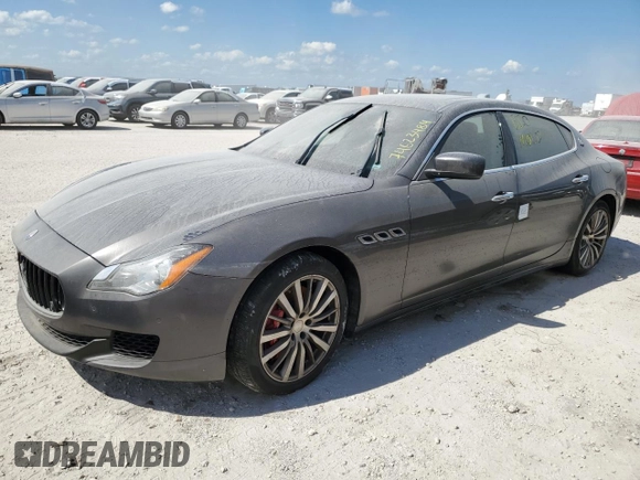 2016 Maserati Quattroporte S Q4 z VIN ZAM56RRA2G1188539, wystawiony jako Copart lot #74623484 z przebiegiem Nie podano mil oraz Szkoda całkowita • Salvage title. Historia ofert i sprzedaży dostępna na DreamBid. Obrazek 1.