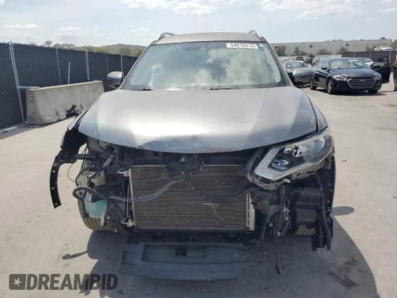 2017 Nissan Rogue SV with VIN KNMAT2MT0HP530855, listed as a Copart auction lot 54010415 with 87,443 mi miles and Salvage Title. Bid and sale history available at carsss.com. Image 5.