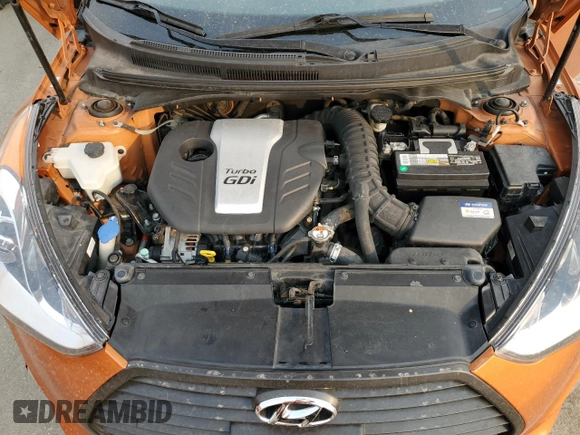 2016 Hyundai Veloster Turbo with VIN KMHTC6AEXGU262656, listed as a Copart auction lot 64466964 with 111,545 mi miles and Salvage Title. Bid and sale history available at carsss.com. Image 11.