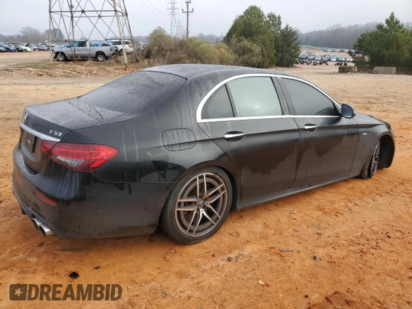 2023 Mercedes-Benz E 53 AMG with VIN W1KZF6BB8PB166939, listed as a Copart auction lot 87003684 with 19,062 mi miles and Salvage Title. Bid and sale history available at DreamBid. Image 3.