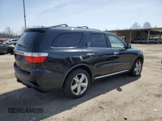 2011 Dodge Durango Citadel with VIN 1D4SE5GT9BC695347, listed as a Copart auction lot 51534735 with 183,025 mi miles and Clean Title. Bid and sale history available at carsss.com. Image 3.