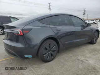 2025 Tesla Model 3 Long Range with VIN 5YJ3E1EA3SF941792, listed as a Copart auction lot 55505795 with 2,813 mi miles and Salvage title. Bid and sale history available at DreamBid. Image 3.