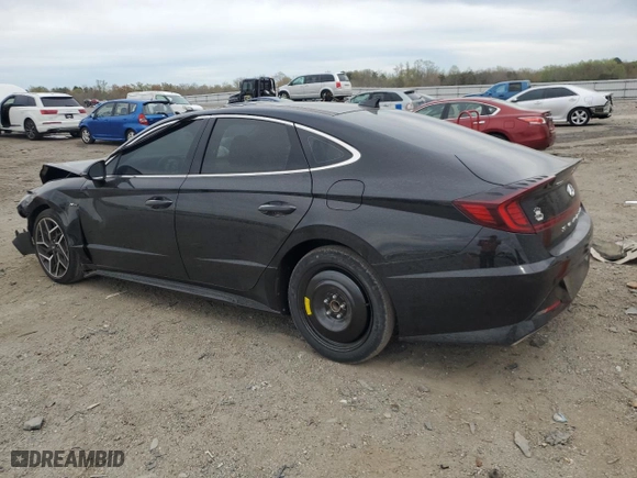 2021 Hyundai Sonata N Line with VIN 5NPEK4JC8MH124655, listed as a Copart auction lot 52017045 with 31,914 mi miles and Clean Title. Bid and sale history available at carsss.com. Image 2.