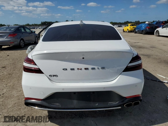 2022 Genesis G70 2.0T с VIN KMTG34TA2NU096216, выставлен на аукционе Copart как лот 80650984 с пробегом 63 147 миль миль и На запчасти • Non repairable. История ставок и продаж доступна на DreamBid. Изображение 6.