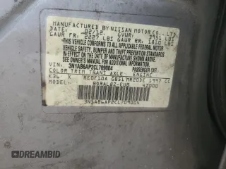 2012 Nissan Sentra SR with VIN 3N1AB6AP2CL709004, listed as a Copart auction lot 55308945 with 266,420 mi miles and Clean Title. Bid and sale history available at DreamBid. Image 12.