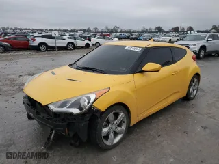 2014 Hyundai Veloster with VIN KMHTC6AD4EU215644, listed as a Copart auction lot 81913064 with 93,692 mi miles and Salvage Title. Bid and sale history available at carsss.com. Image 1.