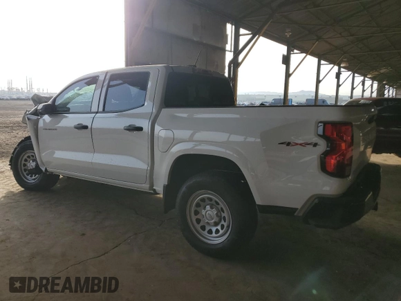 2024 Chevrolet Colorado 4WD Work Truck z VIN 1GCPTBEK1R1317174, wystawiony jako Copart lot #43582685 z przebiegiem Nie podano mil oraz Szkoda całkowita • Salvage title. Historia ofert i sprzedaży dostępna na DreamBid. Obrazek 2.