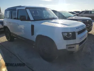 2021 Land Rover Defender with VIN SALEKERX3M2038595, listed as a Copart auction lot 75156244 with 42,974 mi miles and Salvage title. Bid and sale history available at DreamBid. Image 4.