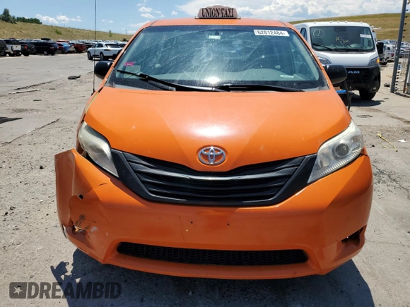 2014 Toyota Sienna L with VIN 5TDZK3DC1ES415890, listed as a Copart auction lot 62812484 with 270,286 mi miles and Salvage Title. Bid and sale history available at carsss.com. Image 5.