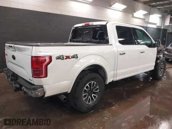 2016 Ford F-150 XLT with VIN 1FTEW1EF8GFC64193, listed as a IAAI auction lot 41590986 with 125,358 mi miles. Bid and sale history available at carsss.com. Image 4.