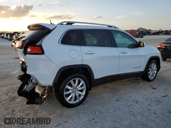 2017 Jeep Cherokee Limited with VIN 1C4PJLDS7HW507592, listed as a Copart auction lot 74676654 with 90,653 mi miles and Salvage Title. Bid and sale history available at DreamBid. Image 3.