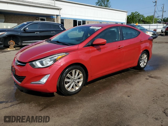 2014 Hyundai Elantra SE z VIN KMHDH4AEXEU049682, wystawiony jako Copart lot #60430585 z przebiegiem 154 815 mil mil oraz Szkoda całkowita • Salvage title. Historia ofert i sprzedaży dostępna na DreamBid. Obrazek 1.