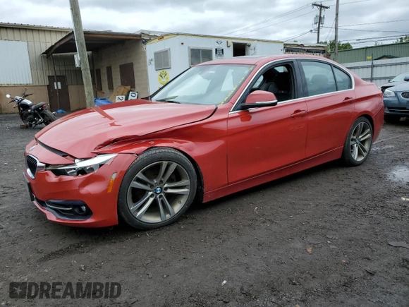 2017 BMW 3 Series 330i xDrive z VIN WBA8D9C53HK894205, wystawiony jako Copart lot #58385675 z przebiegiem 99 420 mil mil oraz Szkoda całkowita • Salvage title. Historia ofert i sprzedaży dostępna na DreamBid. Obrazek 1.