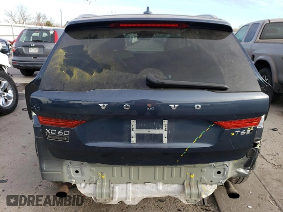 2020 Volvo XC60 Inscription with VIN YV4A22RLXL1579663, listed as a Copart auction lot 84971664 with 28,808 mi miles and Salvage title. Bid and sale history available at DreamBid. Image 6.