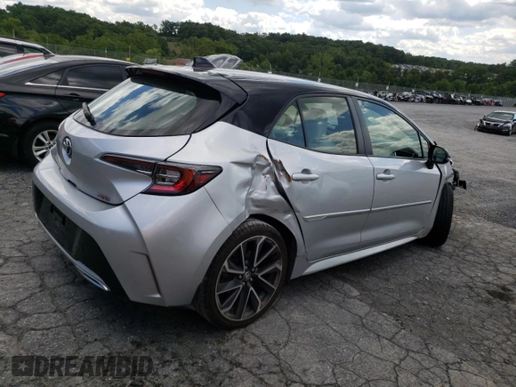 2021 Toyota Corolla Hatchback XSE with VIN JTNC4MBE7M3125871, listed as a Copart auction lot 66865354 with 91,573 mi miles and Salvage Title. Bid and sale history available at carsss.com. Image 3.