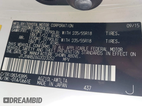2016 Lexus NX 200t with VIN JTJYARBZ6G2023052, listed as a IAAI auction lot 41932778 with 106,241 mi miles. Bid and sale history available at carsss.com. Image 9.