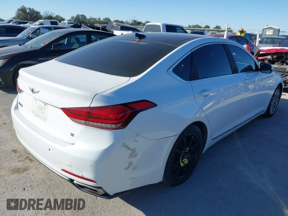 2015 Hyundai Genesis 3.8L with VIN KMHGN4JE1FU059833, listed as a IAAI auction lot 41711970 with 159,061 mi miles. Bid and sale history available at carsss.com. Image 4.