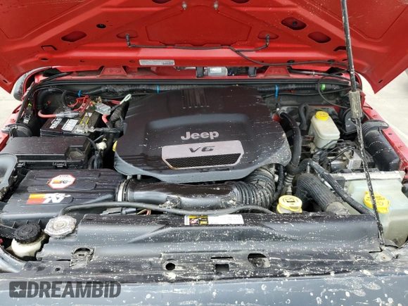 2014 Jeep Wrangler Sport with VIN 1C4AJWAG4EL205584, listed as a Copart auction lot 63671245 with Not provided miles and Salvage title. Bid and sale history available at DreamBid. Image 12.