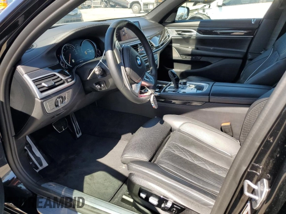 2019 BMW 7 Series 750i with VIN WBA7F0C58KGM25994, listed as a Copart auction lot 47277723 with 41,917 mi miles. Bid and sale history available at carsss.com. Image 7.