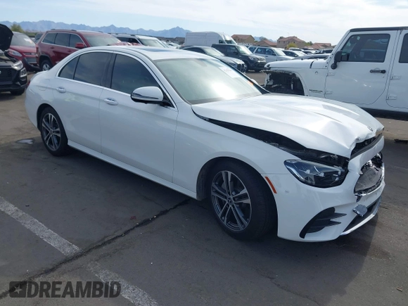 2021 Mercedes-Benz E 350 with VIN W1KZF8DB0MA874452, listed as a IAAI auction lot 42159201 with 53,594 mi miles and . Bid and sale history available at DreamBid. Image 1.