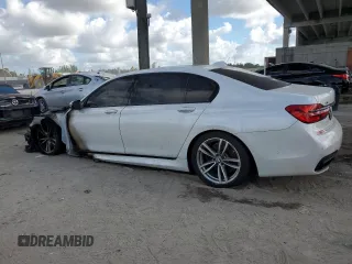 2016 BMW 7 Series 750i xDrive with VIN WBA7F2C59GG415722, listed as a Copart auction lot 75942273 with 0 mi miles. Bid and sale history available at carsss.com. Image 2.