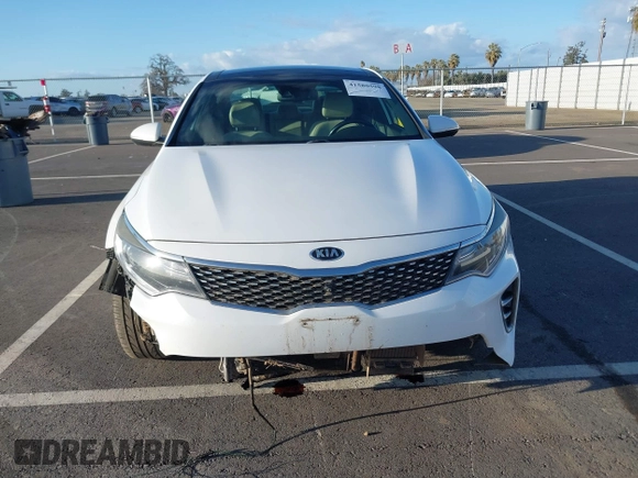 2016 Kia Optima SXL Turbo with VIN 5XXGV4L20GG023095, listed as a IAAI auction lot 41580598 with 155,002 mi miles. Bid and sale history available at carsss.com. Image 12.