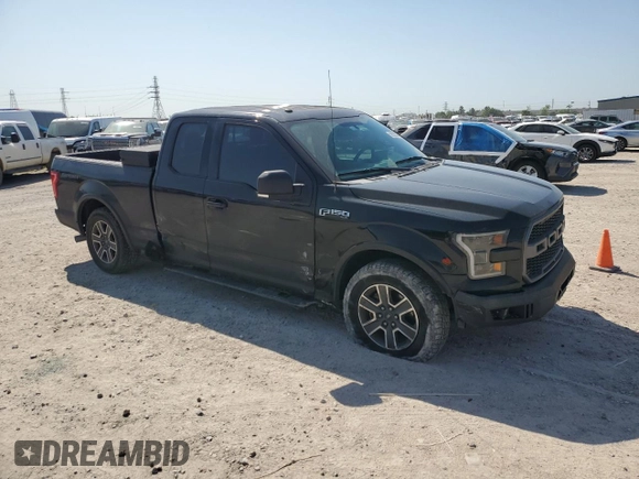 2016 Ford F-150 XL with VIN 1FTEX1CPXGKG04282, listed as a Copart auction lot 52522565 with 167,022 mi miles and Salvage title. Bid and sale history available at DreamBid. Image 4.