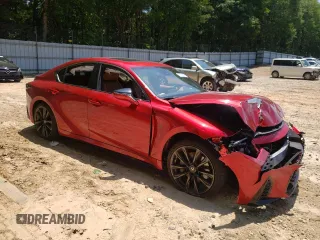 2025 Lexus IS 350 F Sport with VIN JTHBZ1B26S5084039, listed as a Copart auction lot 57502865 with 9,647 mi miles and Salvage title. Bid and sale history available at DreamBid. Image 4.