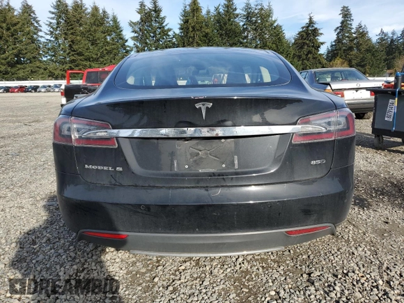 2015 Tesla Model S 85D with VIN 5YJSA1H28FFP78932, listed as a Copart auction lot 47893275 with 139,019 mi miles and Salvage Title. Bid and sale history available at carsss.com. Image 6.